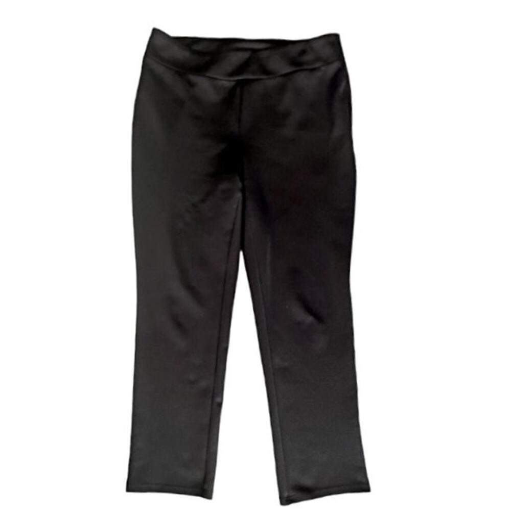Dana Buchman Women's Black Abstract Print Pull-On Waist Pants | Size M